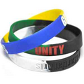 Segmented Debossed Silicone Wristbands